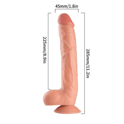 11 pollici gigante grande dildo estremo grande realistico dildo in PVC prodotto sessuale suczione coppa dildo per donne masturbazione