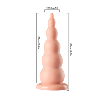 PVC Butt Plug Con Suction Cup Gay Prostata Massaggiatore Donne Masturbazione Soft Bead Per Anal Sex Toy