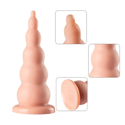 PVC Butt Plug Con Suction Cup Gay Prostata Massaggiatore Donne Masturbazione Soft Bead Per Anal Sex Toy