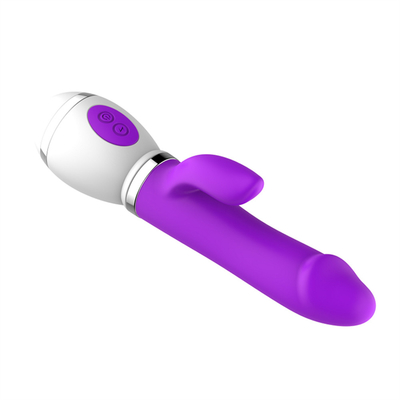 Ingrosso USB ricarica 12 velocità massaggio dildo per donne orgasmo masturbazione doppio vibratore