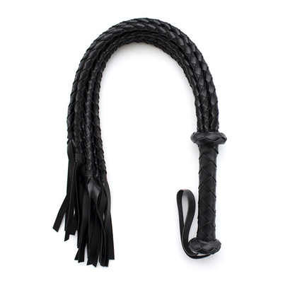Bdsm tessitura Pu pelle Led frusta Multiple nero e rosso intrecciato corda cavallo frusta sesso popolare sm bdsm schiavo feticismo