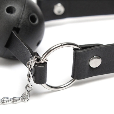 Fabbrica all'ingrosso per coppie di bendaggio gioco di sesso bocca aperta palla gag con pinza del capezzolo