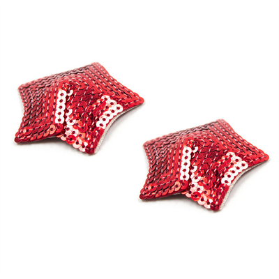 Sequin Reutilizzabile Silicone Adesivo Copertura Nipple Pastes Reggiseno Con Tassel Star Pastes Copertura Nipple