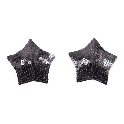 Sequin Reutilizzabile Silicone Adesivo Copertura Nipple Pastes Reggiseno Con Tassel Star Pastes Copertura Nipple