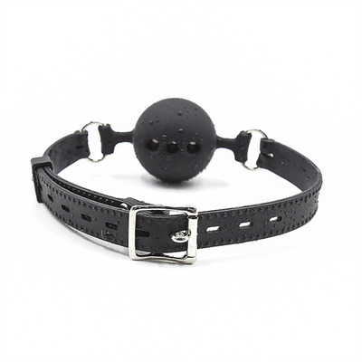 Balla di silicone, bocca respirante con cintura di silicone per il gioco per adulti