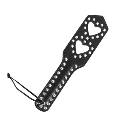 Sm Couple Toy Bondage Heart Hollow Leather Rivets Battere la regina schiaffeggiare schiaffeggiare pagaia