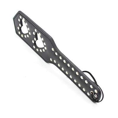 Sm Couple Toy Bondage Heart Hollow Leather Rivets Battere la regina schiaffeggiare schiaffeggiare pagaia