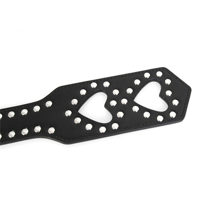 Sm Couple Toy Bondage Heart Hollow Leather Rivets Battere la regina schiaffeggiare schiaffeggiare pagaia