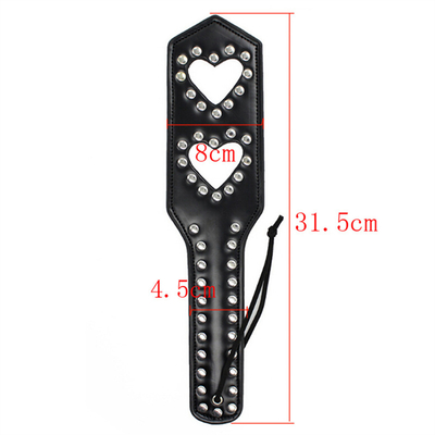 Sm Couple Toy Bondage Heart Hollow Leather Rivets Battere la regina schiaffeggiare schiaffeggiare pagaia