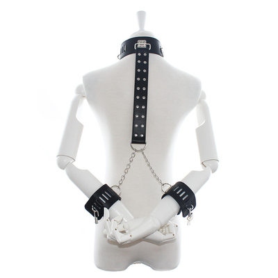 Bondage Harness Moda Collare Gotico, PU Sexy Punk Choker con Dangle di Cuore in Lega per Donna