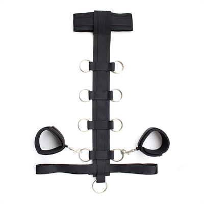 Bondage Harness Moda Collare Gotico, PU Sexy Punk Choker con Dangle di Cuore in Lega per Donna