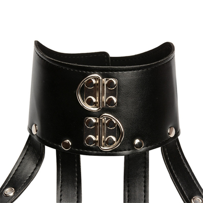 Abito Collo Restrainment Faux Cuoio Corpo Arnesto Strap Wear Cupless Cool Adult Games Prodotti sessuali