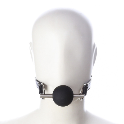 Adulto SM Bondage Gear Bocca Ball Gag Con PU cuoio Strap Fetish Couple Restraint giocattoli