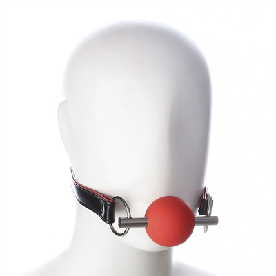 Adulto SM Bondage Gear Bocca Ball Gag Con PU cuoio Strap Fetish Couple Restraint giocattoli