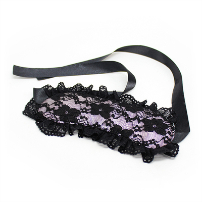 Lace Blindfold Fetish Eye Mask SM Bondage Restraints Manicotte per polsi Per coppie che flirtano