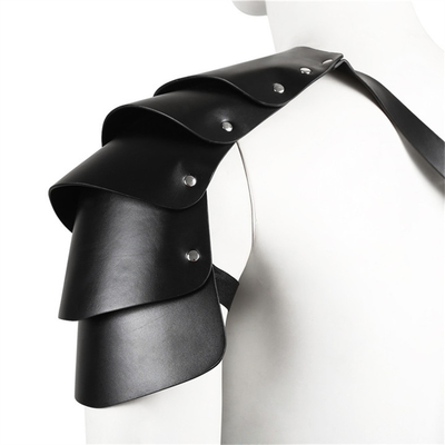 Arnesi da cosplay in pelle in PU, cintura da spalla da guerriero vichingo, costume da cavaliere, accessori rinascimentali, gotico