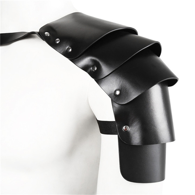 Arnesi da cosplay in pelle in PU, cintura da spalla da guerriero vichingo, costume da cavaliere, accessori rinascimentali, gotico