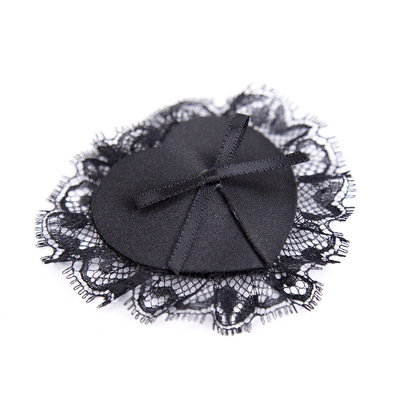 Patch di cuoio pizzo nero PU sexy copertina del capezzolo Pastes del seno salute sessuale Bowknot SM copertina del capezzolo