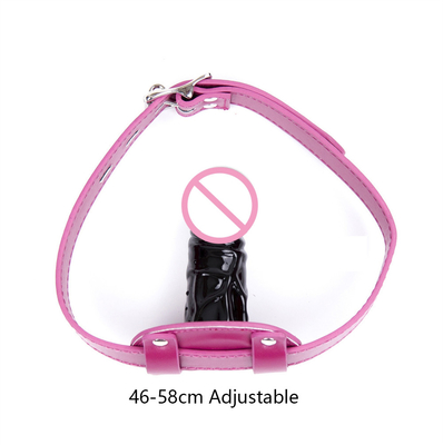 SM Adult Erotica Dildo Mouth Plugs Dildos lunghi neri Per il sesso Bocca aperta Bondage Gag Prodotti alternativi per adulti Erotica M