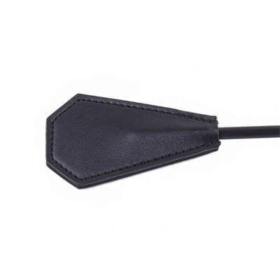Massaggio del sedere Stimulatore del senso allenamento doppio uso Paddle pelosa di piuma di pelle con rosa gentile Bowknot Flirto schiavitù