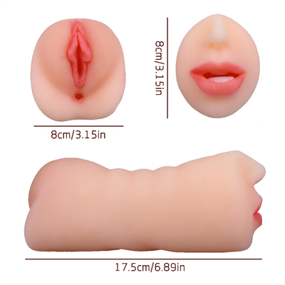 Prodotti per adulti maschio doppio buco bocca lingua denti Yin sesso doppia testa macchina del sesso orale aeromobile tazza macchina della masturbazione