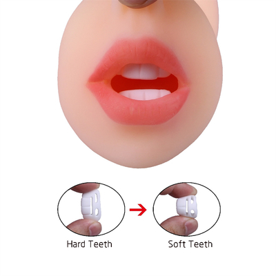 Prodotti per adulti maschio doppio buco bocca lingua denti Yin sesso doppia testa macchina del sesso orale aeromobile tazza macchina della masturbazione