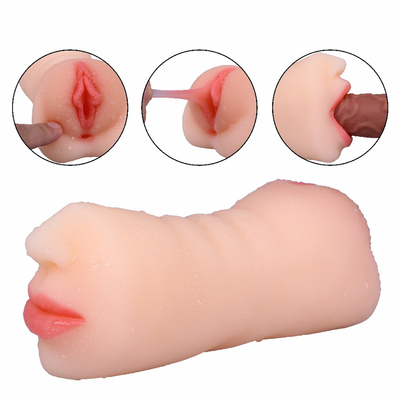 Prodotti per adulti maschio doppio buco bocca lingua denti Yin sesso doppia testa macchina del sesso orale aeromobile tazza macchina della masturbazione