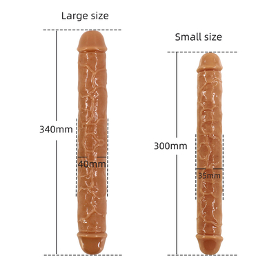 Xese Best Seller Immensi doppi teste medicali TPE di alta qualità giocattoli sessuali lesbiche grossi dildo realistici per donne