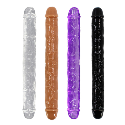 Xese Best Seller Immensi doppi teste medicali TPE di alta qualità giocattoli sessuali lesbiche grossi dildo realistici per donne