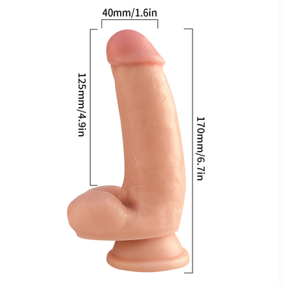 17cm dildo giocattolo di sesso morbido PVC dildo chiaro con forte suczione tazza per donne uomini gay giocattoli di sesso per adulti giochi