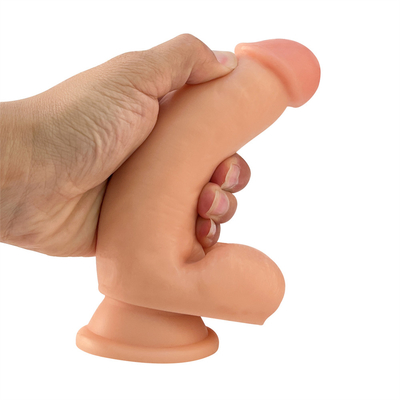 17cm dildo giocattolo di sesso morbido PVC dildo chiaro con forte suczione tazza per donne uomini gay giocattoli di sesso per adulti giochi