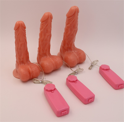 Realistic Dildo Body Safe Material Lifelike Immenso Penis Cock con forte Suction Cup Dildo Vibratore con riscaldamento
