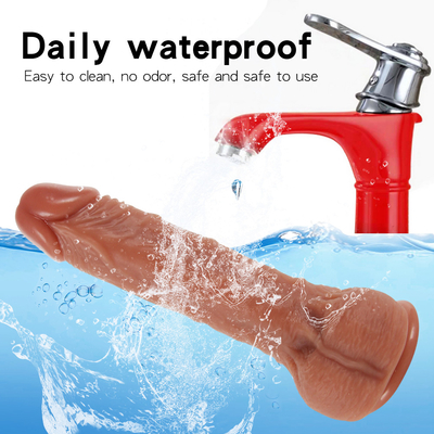 10 modalità 9.6 "vibratore dildo di spinta, dildo vibranti realistici telecomandati