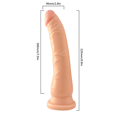 Negozio di sesso per adulti ingrosso femminile silicone gomma morbido dildo realistico pene femminile masturbatore giocattolo del pene per donna donne