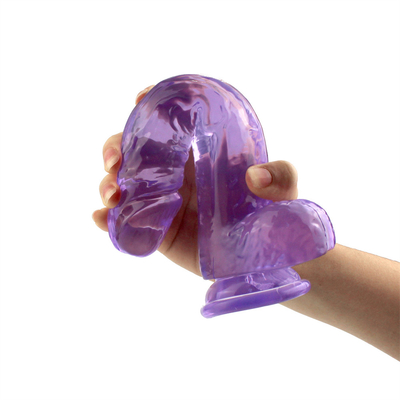 Bastoni trasparenti del fallo di Crystal Realistic Dildo Sex Toy per le donne