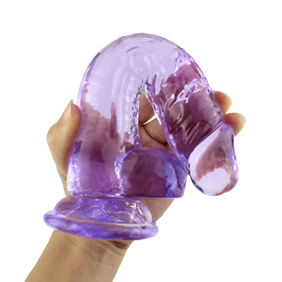 Bastoni trasparenti del fallo di Crystal Realistic Dildo Sex Toy per le donne