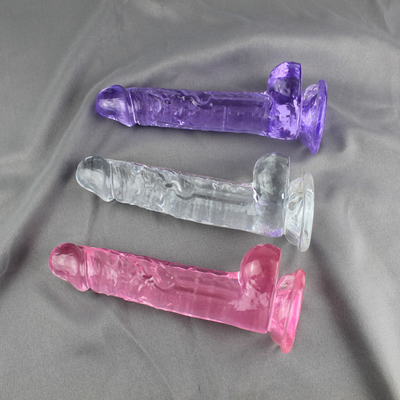 Bastoni trasparenti del fallo di Crystal Realistic Dildo Sex Toy per le donne
