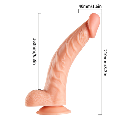 Vibratore di dildo realistico TPE indossabile per giocattoli sessuali stimolanti lesbiche