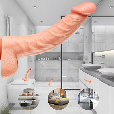 Vibratore di dildo realistico TPE indossabile per giocattoli sessuali stimolanti lesbiche
