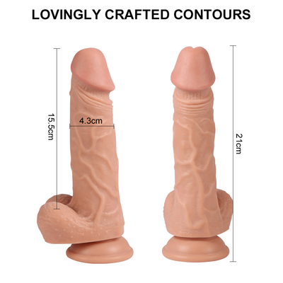 Dildo in silicone da 8 pollici con telecomando wireless Vibratore ricaricabile Dildo per donne ricaricabile dildo