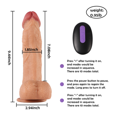 Dildo 12 pollici Anale Xxl Silicone enorme Realistic Remote Control Grande Dildo Vibratore Per Donne Sex Toy Strap On Spinging Di