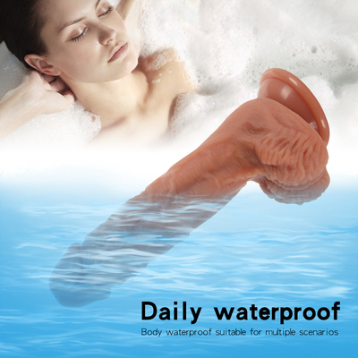 Vibratore spingendo realistico dildo con ventosa masturbazione femminile riscaldamento pene telecomando cazzo grande dildo