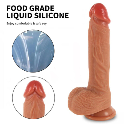 Controllo remoto Dildo Vibratore all'ingrosso Corpo giocattolo sessuale Vibratore sicuro Rotazione realistica Dildo per donne e uomini