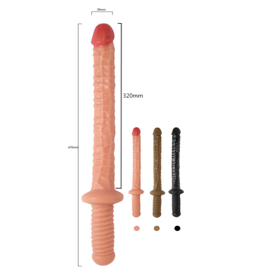 Giocattoli per adulti enormi realistici Dildo all'ingrosso per donna Donne morbide flessibili realistici marrone con all'ingrosso