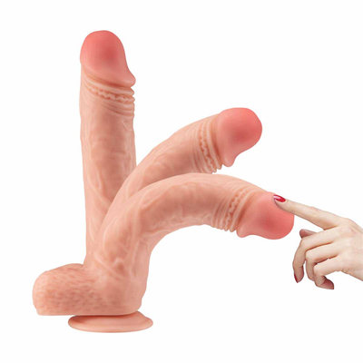 8.5 pollici grande dildo doppio liquido materiale di silicone realistico dildo masturbazione dildo giocattoli sessuali per donne