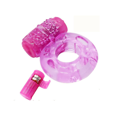 TPE Vibratore di anello del cazzo fissando anello di vibrazione dello sperma per ritardo maschile