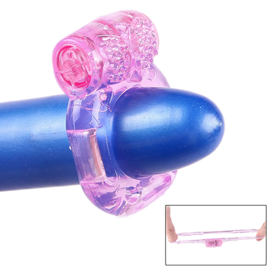 TPE Vibratore di anello del cazzo fissando anello di vibrazione dello sperma per ritardo maschile