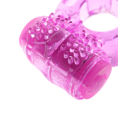 TPE Vibratore di anello del cazzo fissando anello di vibrazione dello sperma per ritardo maschile