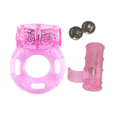 TPE Vibratore di anello del cazzo fissando anello di vibrazione dello sperma per ritardo maschile