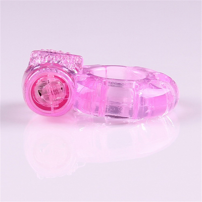 TPE Vibratore di anello del cazzo fissando anello di vibrazione dello sperma per ritardo maschile